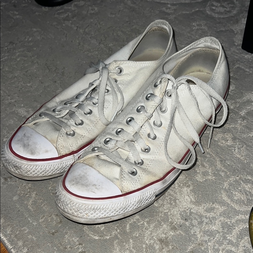 Converse White Canvas Sneakers